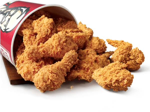 Fried Chicken Bucket PNG Transparent Background