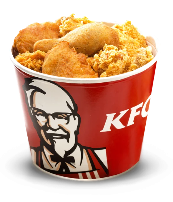 KFC Fried Chicken Bucket PNG Transparent Background
