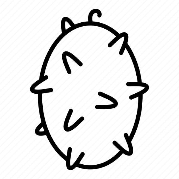 Virus Cell Outline Icon PNG