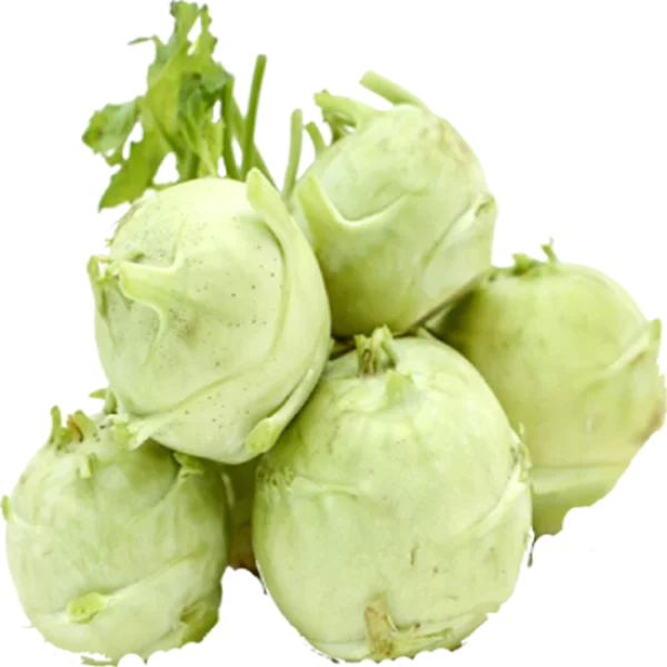 Fresh Kohlrabi Vegetables PNG Transparent Background