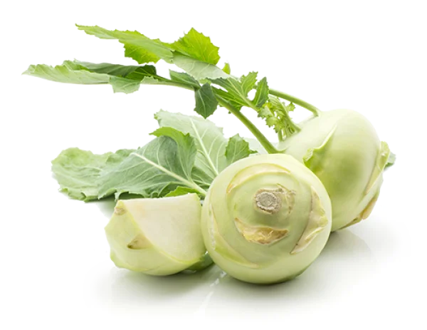 Fresh Kohlrabi Vegetables PNG Transparent