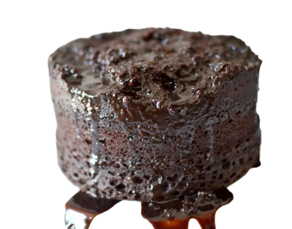 Molten Chocolate Lava Cake PNG Transparent Background