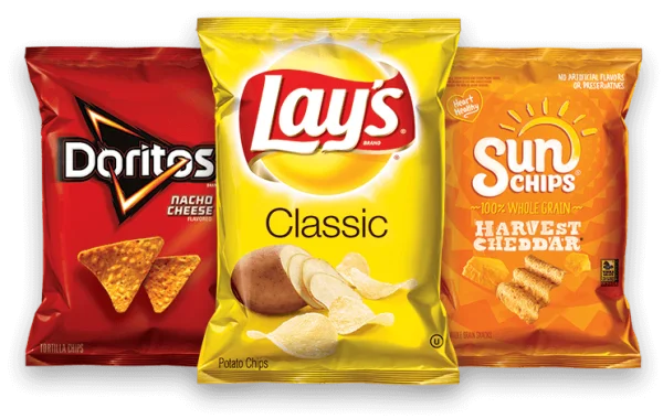 Assorted Frito-Lay Chip Bags PNG Transparent Background