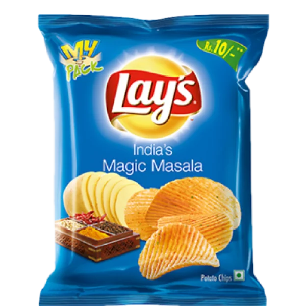Lay's India's Magic Masala Potato Chips Packet PNG
