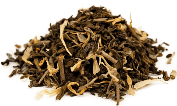 Loose Leaf Tea with Flower Petals PNG Transparent Background