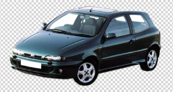 Dark Green Hatchback Car PNG Transparent Background