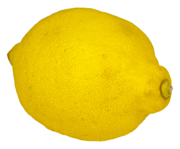 Fresh Yellow Lemon PNG Transparent Background