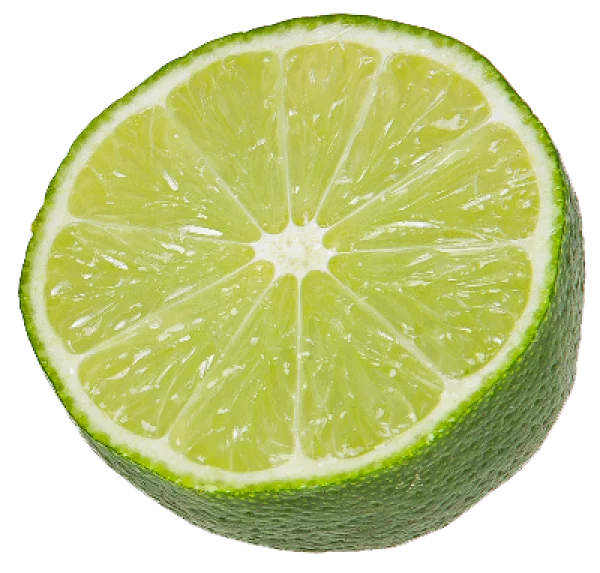 Half Lime Slice PNG Transparent Background
