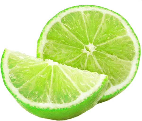 Fresh Sliced Lime PNG Transparent