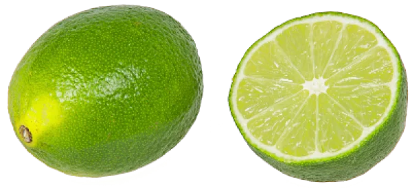 Whole and Half Lime PNG Transparent Background