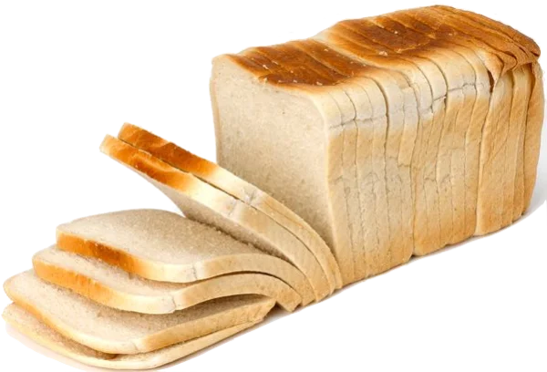 Sliced White Bread Loaf PNG Transparent Background