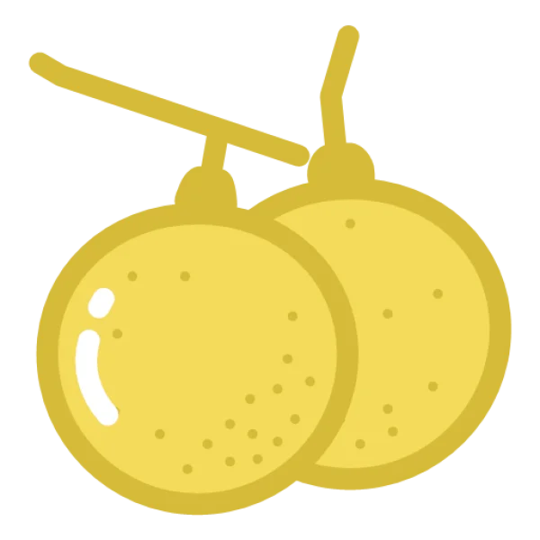 Two Yellow Lemons PNG Transparent Background