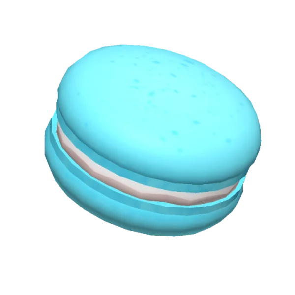 Bright Blue Macaron Transparent PNG