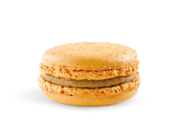 Caramel Macaron PNG Transparent Background