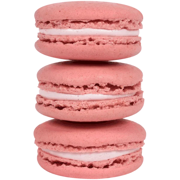 Stacked Pink Macarons PNG Transparent Background