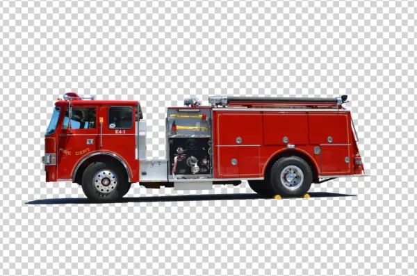 Red Fire Truck PNG Transparent Background