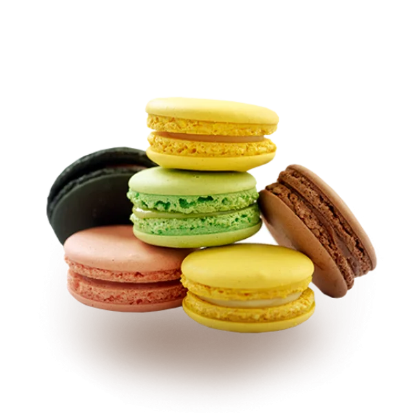 Colorful Macarons Stack PNG Transparent Background