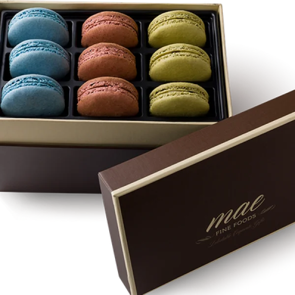 Colorful Macarons Gift Box PNG Transparent Background