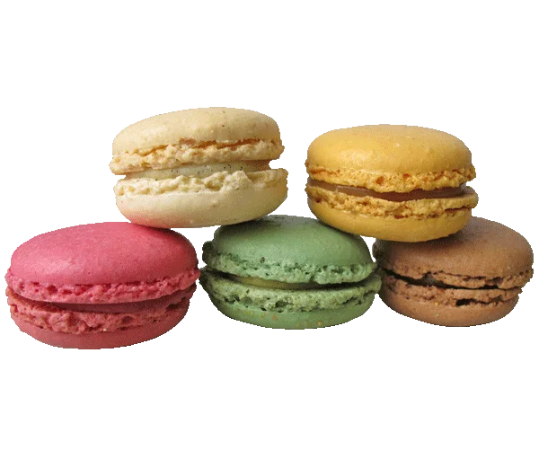 Colorful Macarons Stack PNG Transparent Background
