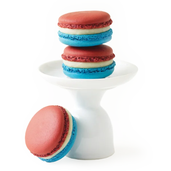 Red White and Blue Macarons PNG Transparent Background