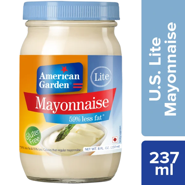 American Garden Lite Mayonnaise Jar PNG