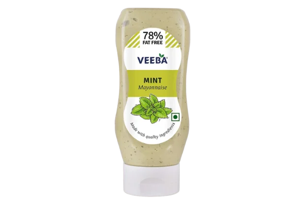 Veeba Mint Mayonnaise Bottle PNG Transparent Background