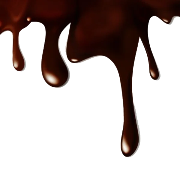 Dripping Melted Chocolate PNG Transparent Background
