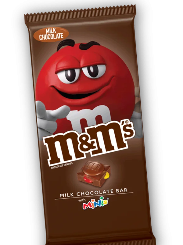 M&M's Milk Chocolate Bar PNG Transparent Background