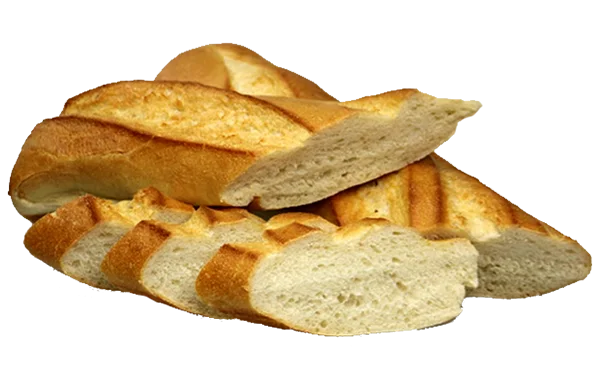 Fresh French Baguette Bread Slices PNG Transparent
