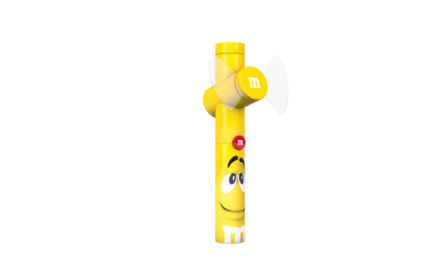 Yellow M&M's Character Portable Fan PNG