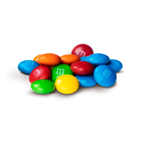 Colorful M&M's Candy Pile PNG Transparent Background