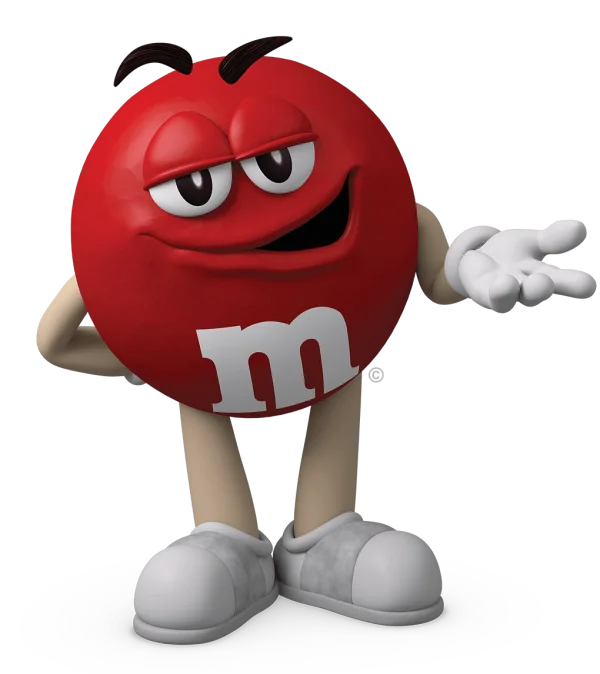 Red M&M's Character Transparent PNG