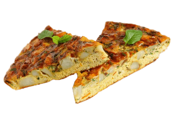 Potato Omelette Slices PNG Transparent