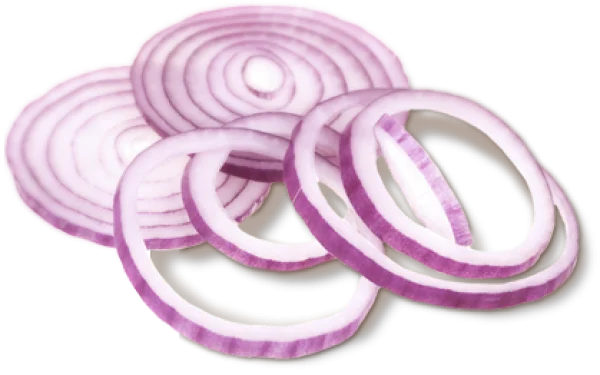 Red Onion Slices Transparent PNG