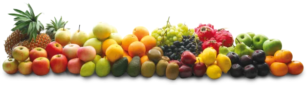Vibrant Assorted Fresh Fruits PNG Transparent