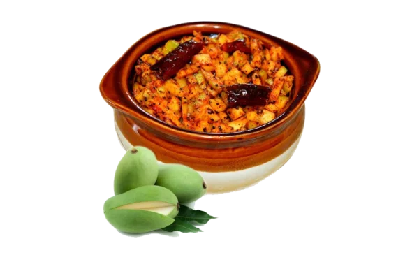 Homemade Mango Pickle with Raw Mangoes PNG
