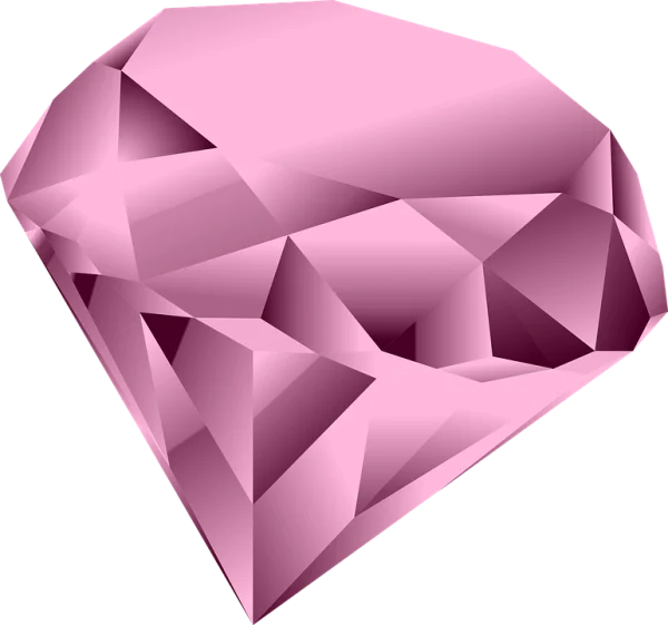 Pink Diamond PNG Transparent Background