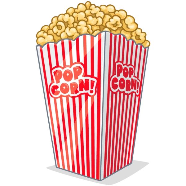 Popcorn Box PNG Transparent Background
