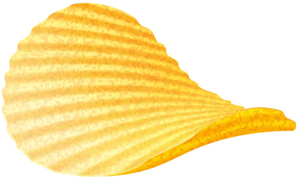 Ridged Potato Chip PNG Transparent Background