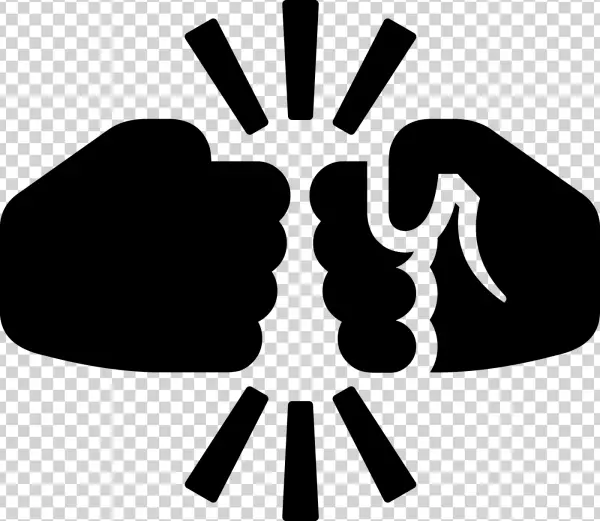 Fist Bump Icon PNG Transparent Background