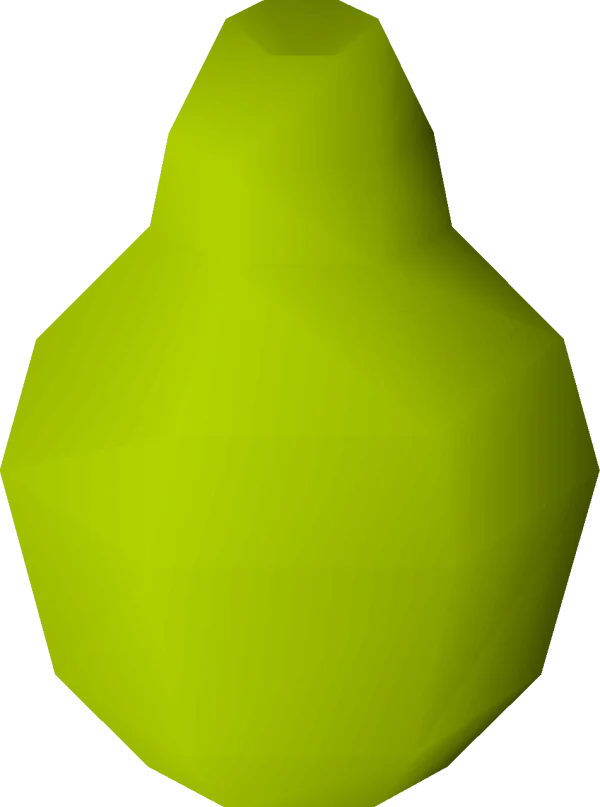 Low Poly Green Gourd Object PNG Transparent