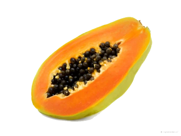 Half Papaya Cut Transparent Background PNG