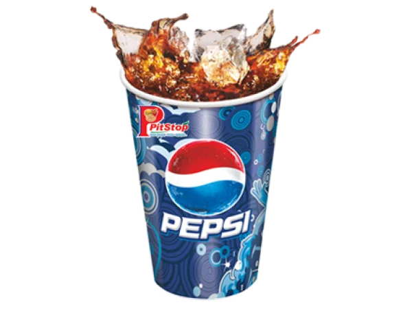 Pepsi Soda Drink Cup with Dynamic Splash PNG