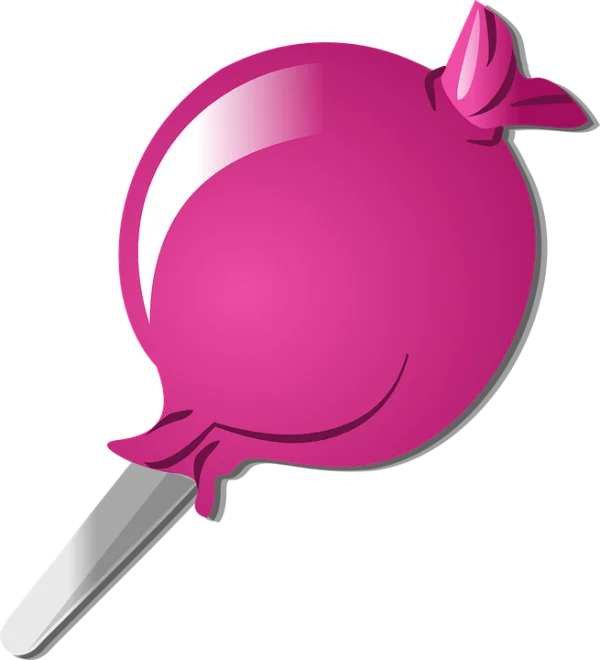 Pink Lollipop PNG Transparent Background