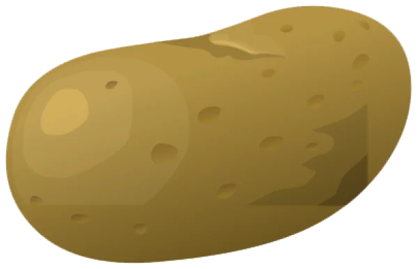 Cartoon Potato PNG Transparent Background