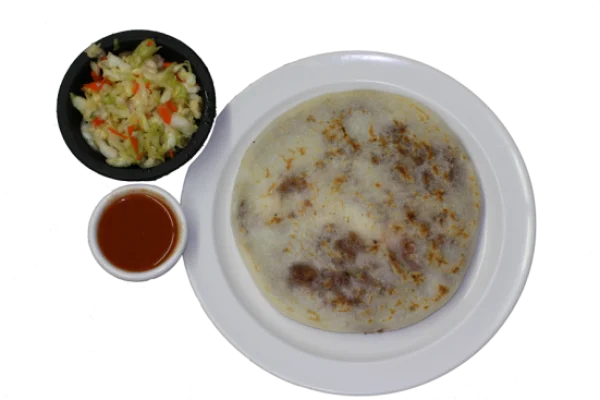 Salvadoran Pupusa with Curtido and Salsa PNG