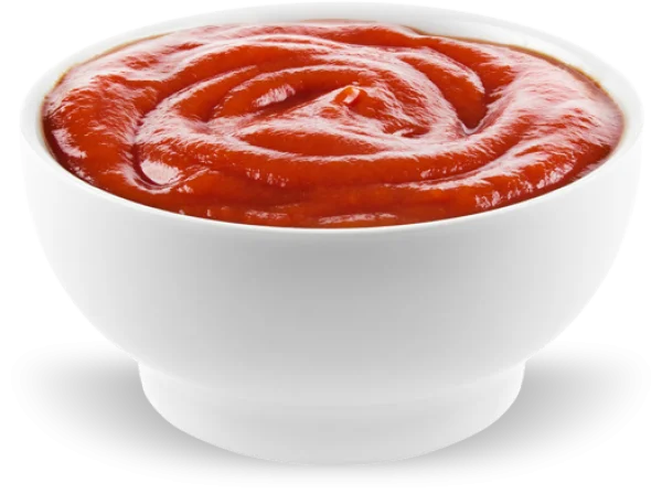 Ketchup in White Bowl PNG Transparent Background