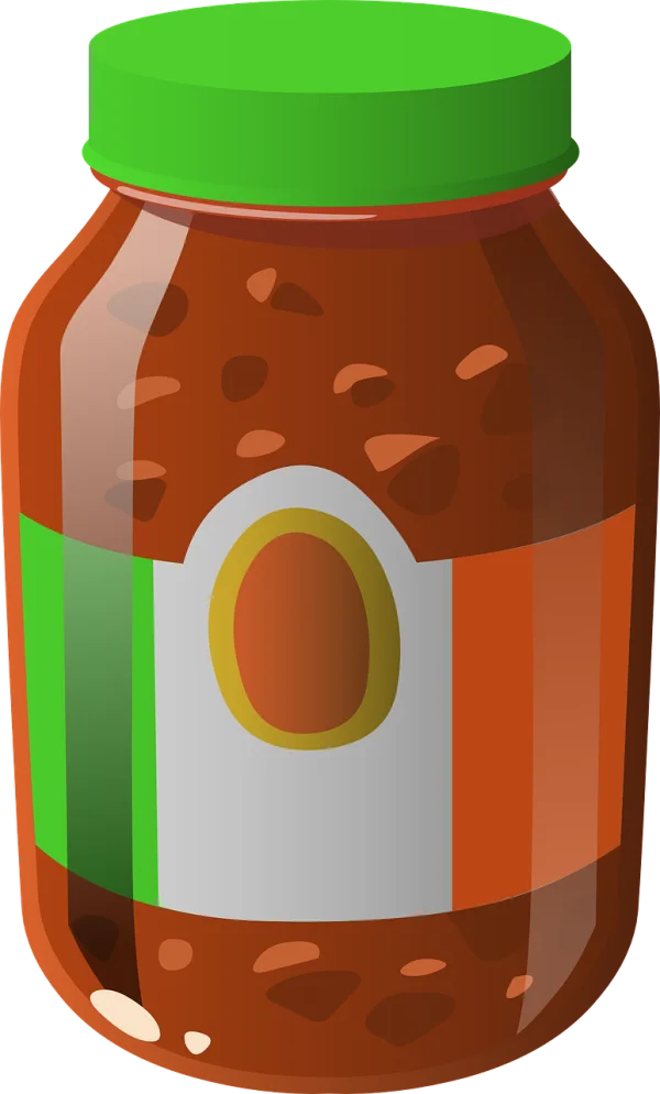 Pasta Sauce Jar PNG Transparent Background