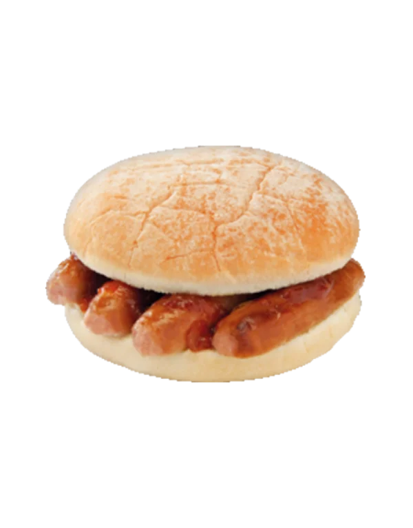 Hot Dog in Bun PNG Transparent Background