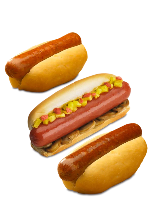 Delicious Hot Dogs Variety Transparent Background PNG